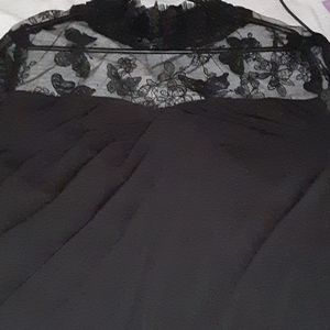 Black lace body suit